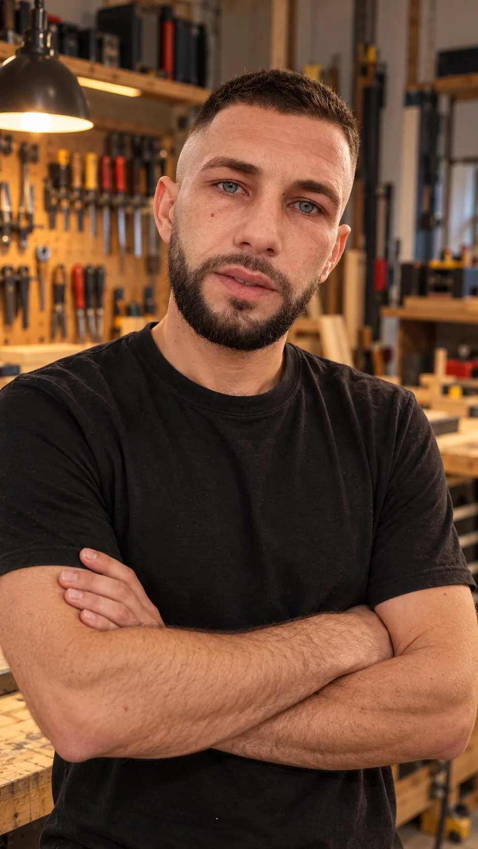 Andrei Busuioc în atelier