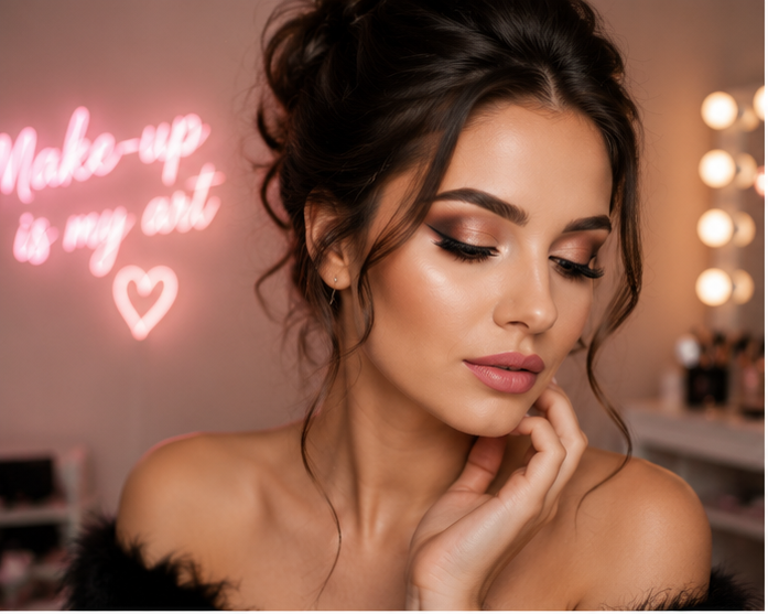 Portret make-up elegant