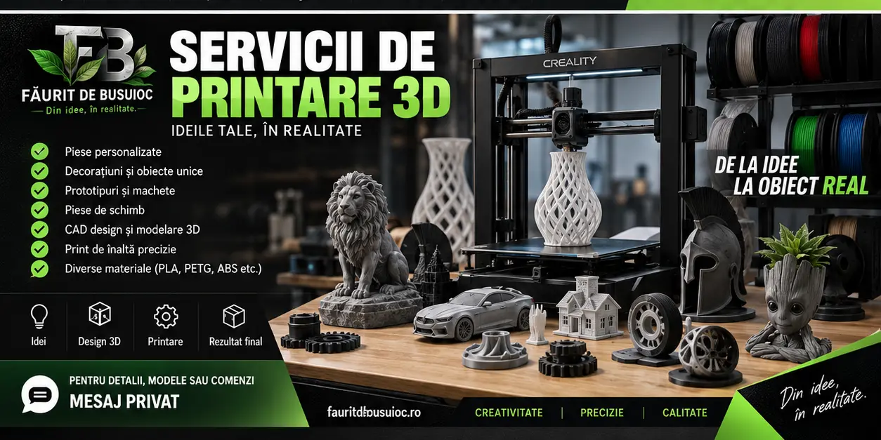 Proces de modelare și printare 3D