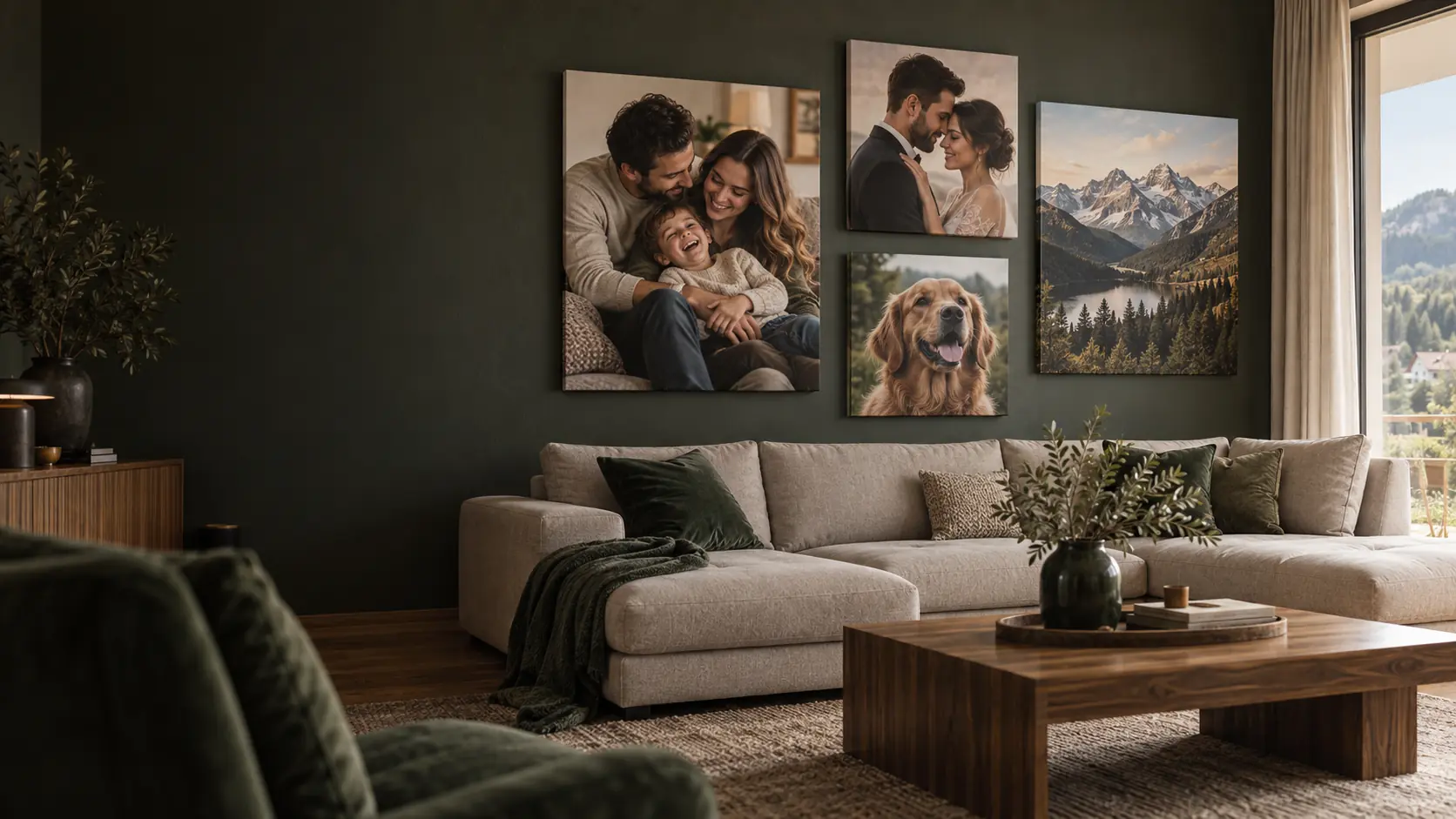 Living cu tablouri canvas personalizate